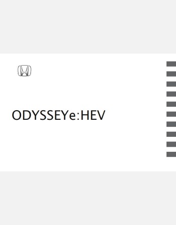 honda odyssey hybrid 2023 2024 2025 owners manual (jdm)